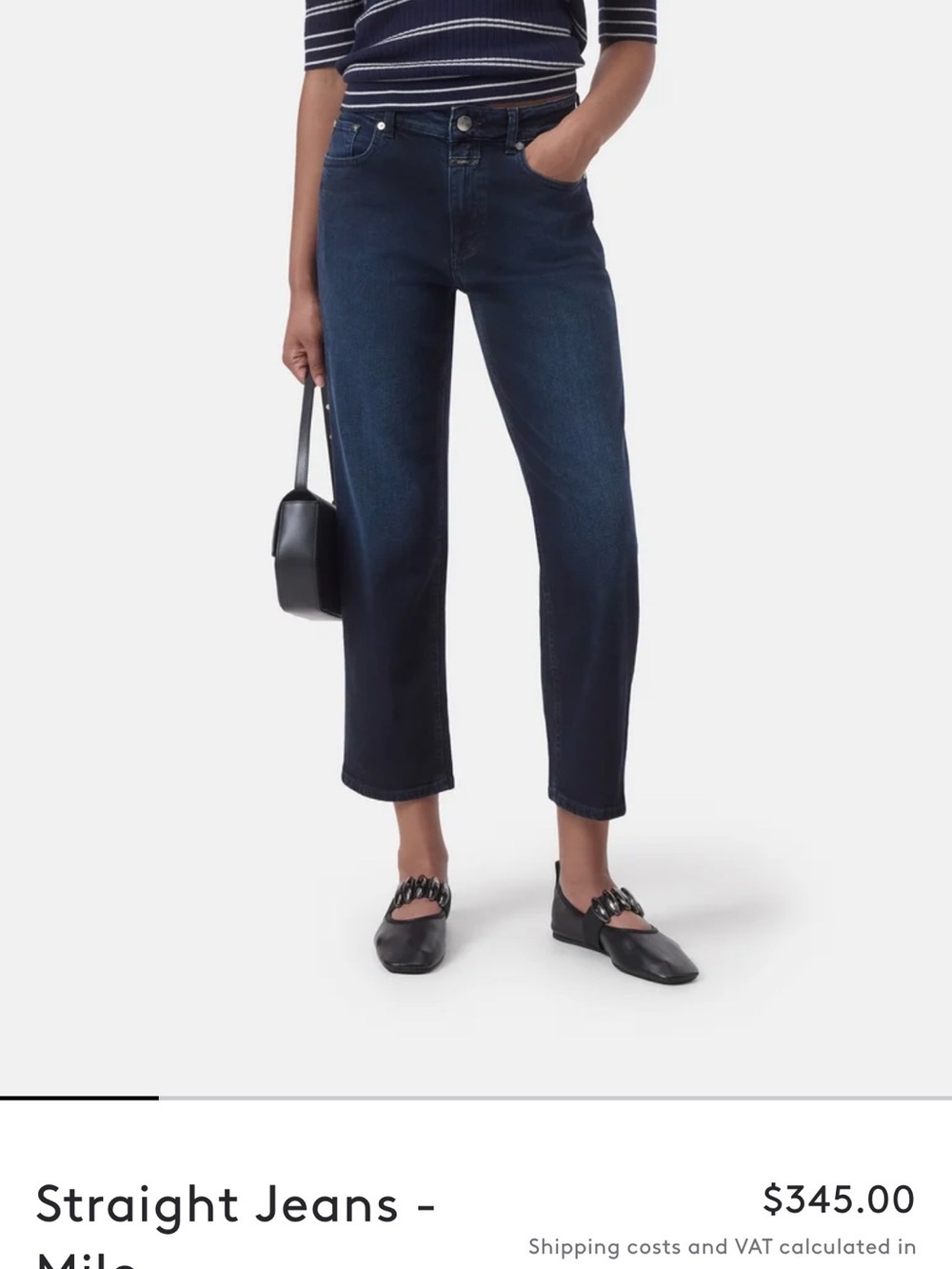 Closed Italian Denim Straight Cropped